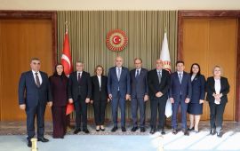 DPS, TÜRKİYE BÜYÜK MİLLET MECLİSİ BAŞKANI NUMAN KURTULMUŞ İLE GÖRÜŞTÜ